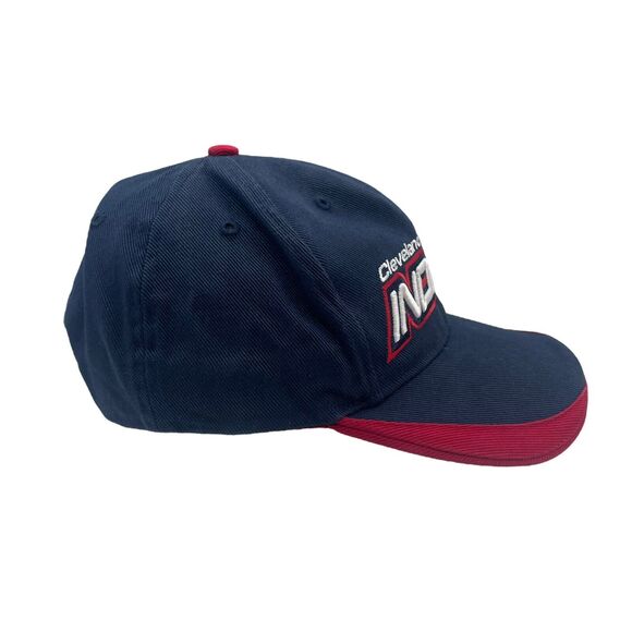 Cleveland Indians Hat Cap Strap Back Red Blue Chief Wahoo MLB Baseball Mens - Picture 3 of 6